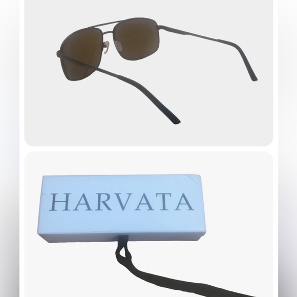 Harvata Aviator Sunglasses For Men Women Lightweight Spring Hinge - Picture 2 of 2